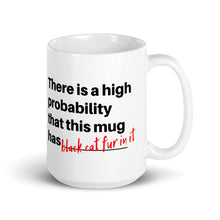 Load image into Gallery viewer, Funny Black Cat Fur White glossy mug
