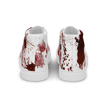 Load image into Gallery viewer, Covered in Blood Women’s high top canvas shoes Gift for Horror Fans
