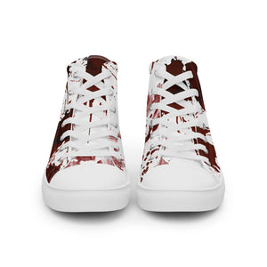 Covered in Blood Women’s high top canvas shoes Gift for Horror Fans