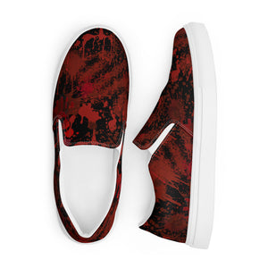 Blood Splatter Women’s slip-on canvas shoes