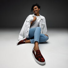 Load image into Gallery viewer, Blood Splatter Women’s slip-on canvas shoes

